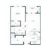 Palmia 55+ Apartments Fremont CA 1 Bedroom A1 + Den 737 Sq Ft